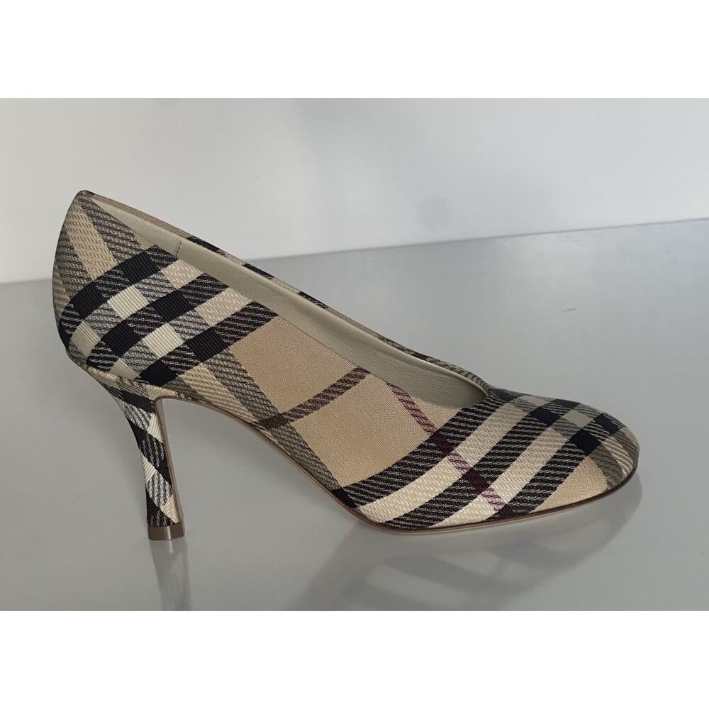 Burberry Women's Pump Alabaster IP Check Shoes 9.5 US (39.5) 8100970 IT NIB $890 - Picture 2 of 15